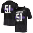 #51 Northwestern Wildcats Under Armour Logo Replica Football Jersey - Black Ncaa