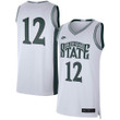 #12 Michigan State Spartans Nike Limited Retro Basketball Jersey - White Ncaa