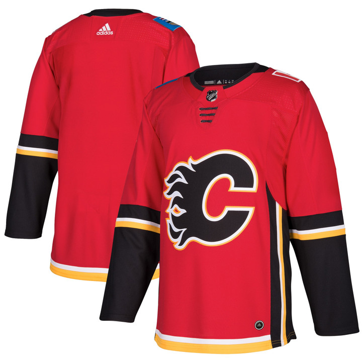 Calgary Flames Adidas Home Authentic Blank Jersey - Red Nhl
