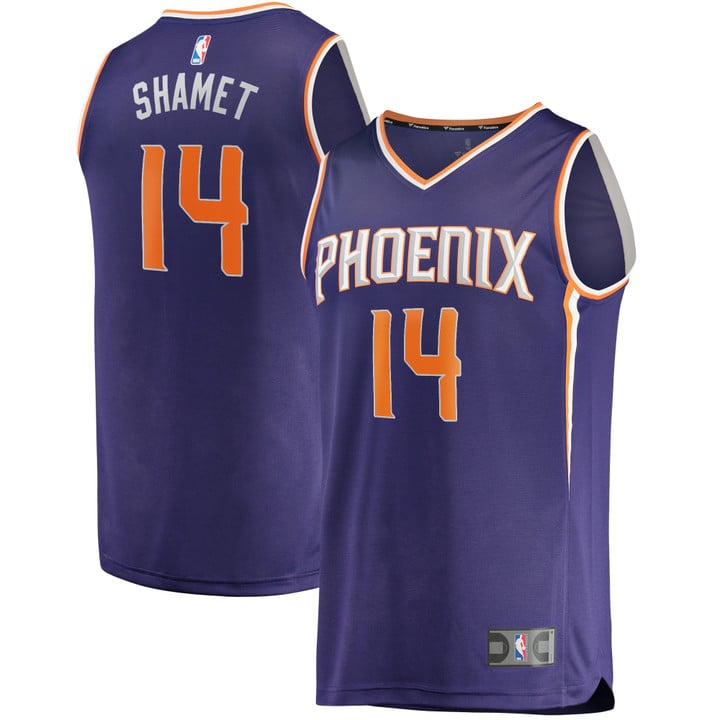 Landry Shamet Phoenix Suns Fanatics Branded  2021/22 Fast Break Replica Jersey - Icon Edition - Purple Nba