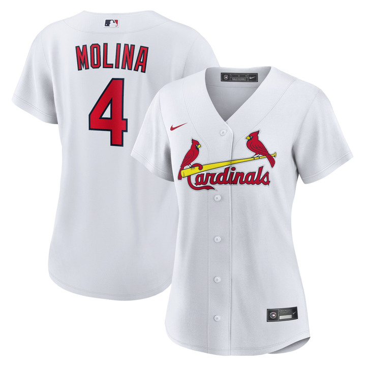 Yadier Molina St Louis Cardinals Nike Womens Home Replica Player Jersey White Mlb