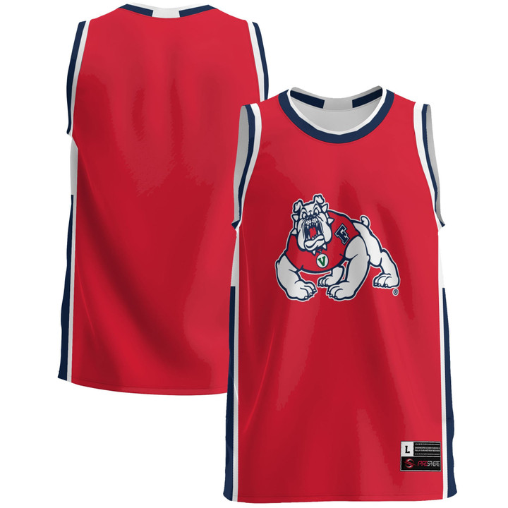 Fresno State Bulldogs Basketball Jersey - Red Ncaa