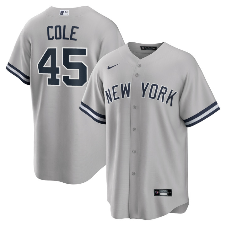 Gerrit Cole New York Yankees Nike Road Replica Player Name Jersey Gray Mlb