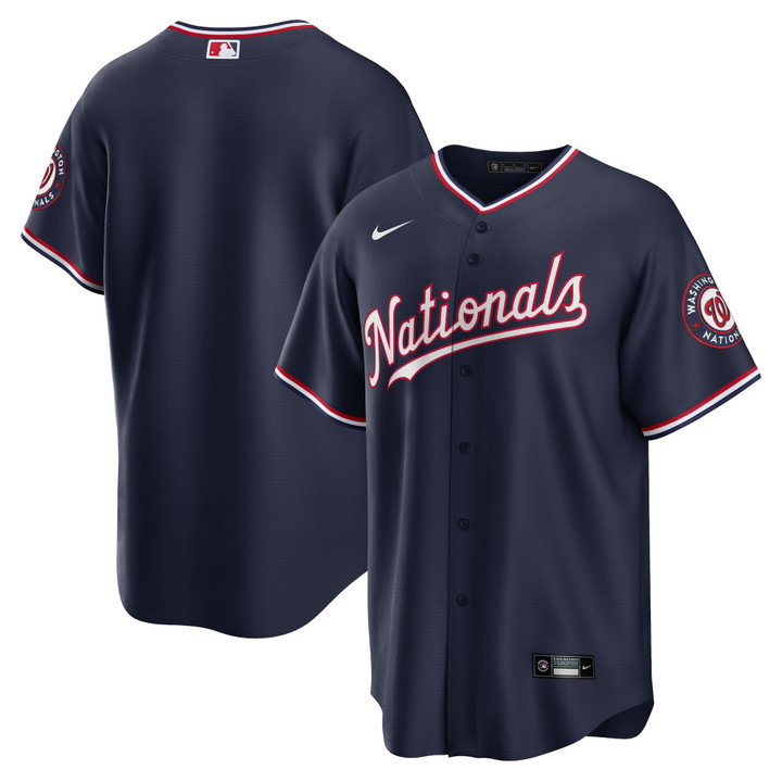 Washington Nationals Nike Alternate Replica Team Jersey - Navy Mlb