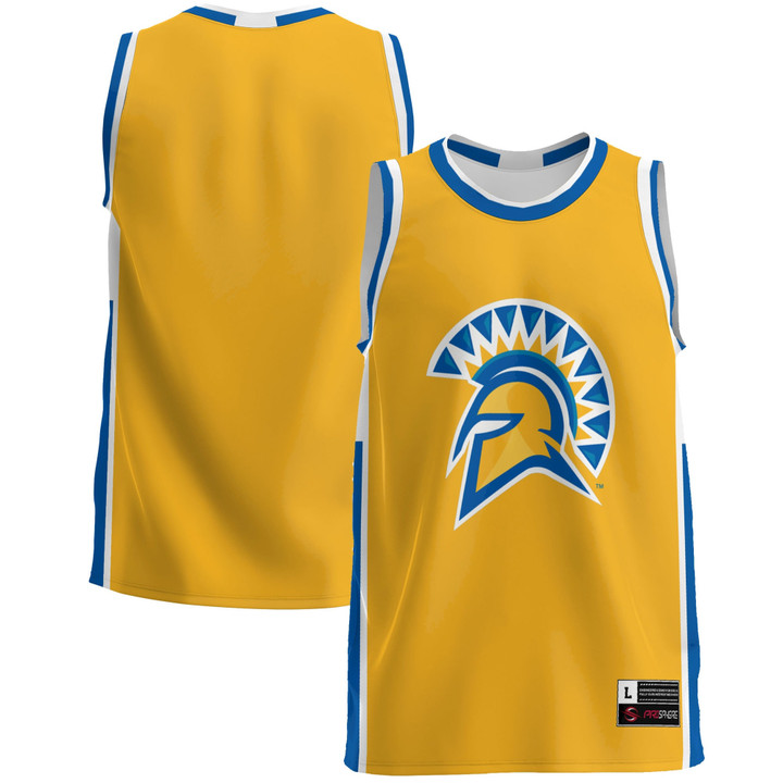 San Jose State Spartans Basketball Jersey - Gold Ncaa