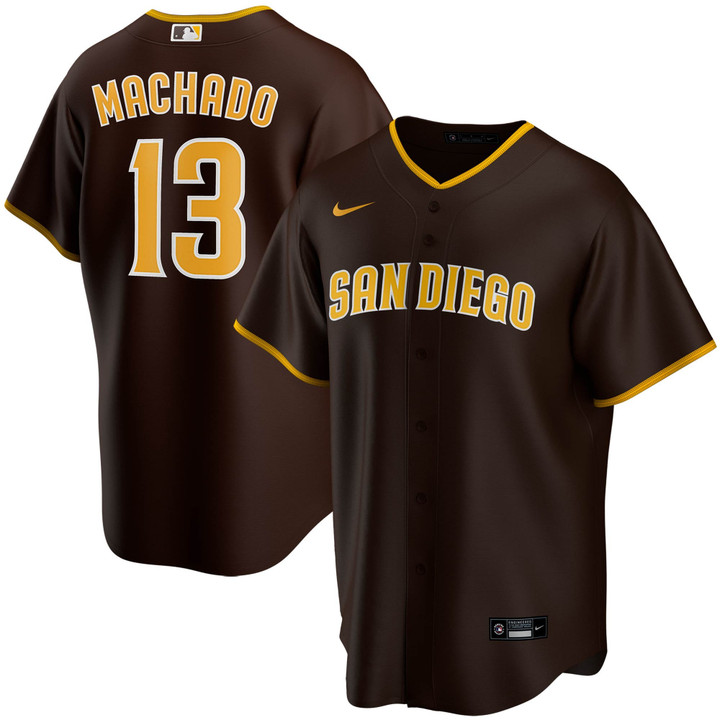 Manny Machado San Diego Padres Nike Alternate Replica Player Jersey Brown Mlb