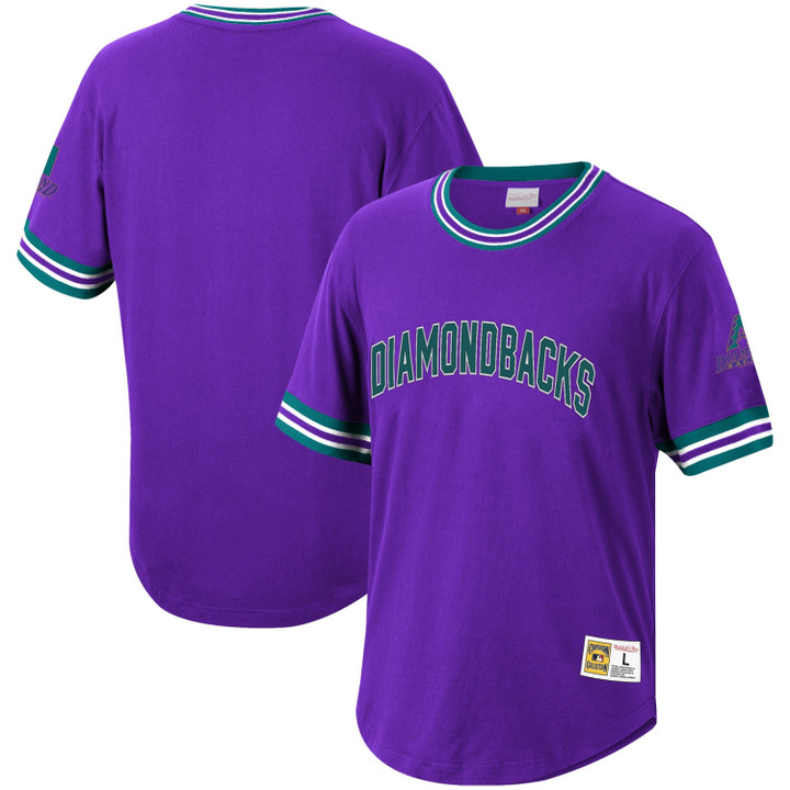 Arizona Diamondbacks Mitchell & Ness Cooperstown Collection Wild Pitch Jersey T-Shirt - Purple Mlb