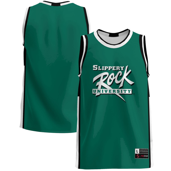 Slippery Rock Pride Basketball Jersey - Green Ncaa