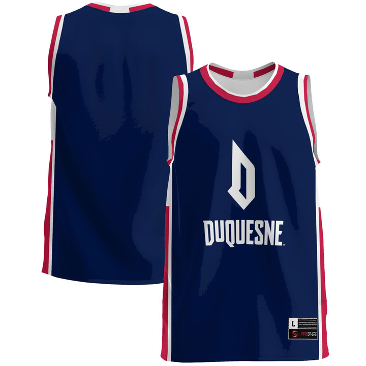 Duquesne Dukes Basketball Jersey - Blue Ncaa