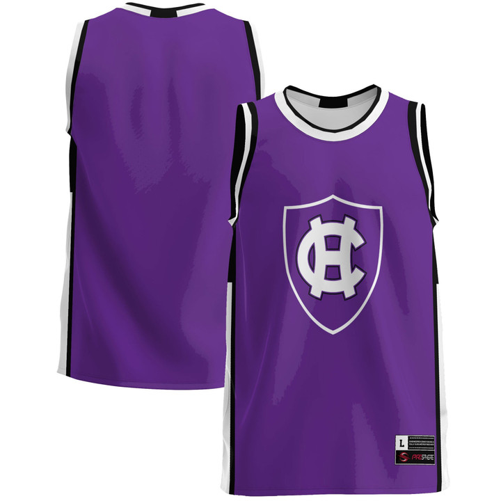 Holy Cross Crusaders Basketball Jersey - Purple Ncaa