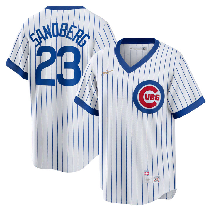Ryne Sandberg Chicago Cubs Nike Home Cooperstown Collection Player Jersey - White Mlb