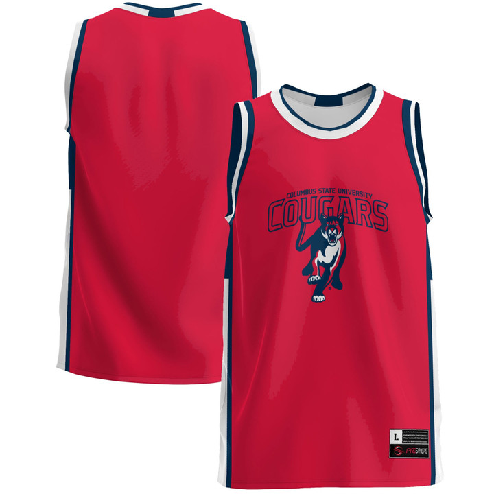 Columbus State Cougars Basketball Jersey - Red Ncaa