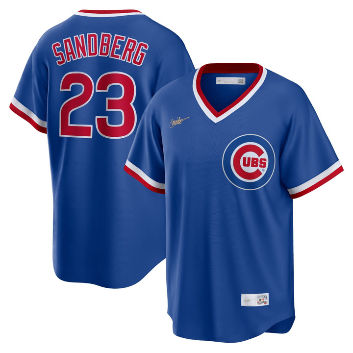 Ryne Sandberg Chicago Cubs Nike Road Cooperstown Collection Player Jersey Royal Mlb