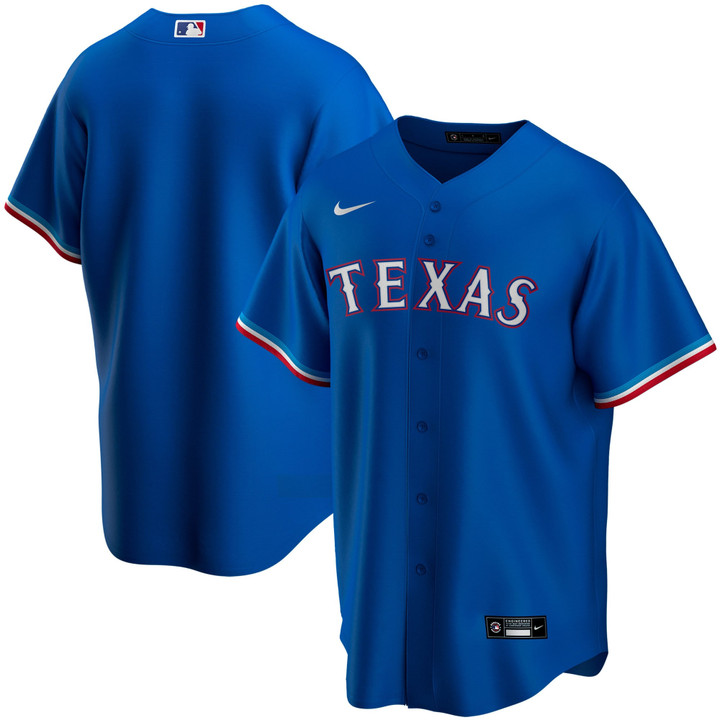 Texas Rangers Nike  Alternate Replica Team Jersey Royal Mlb