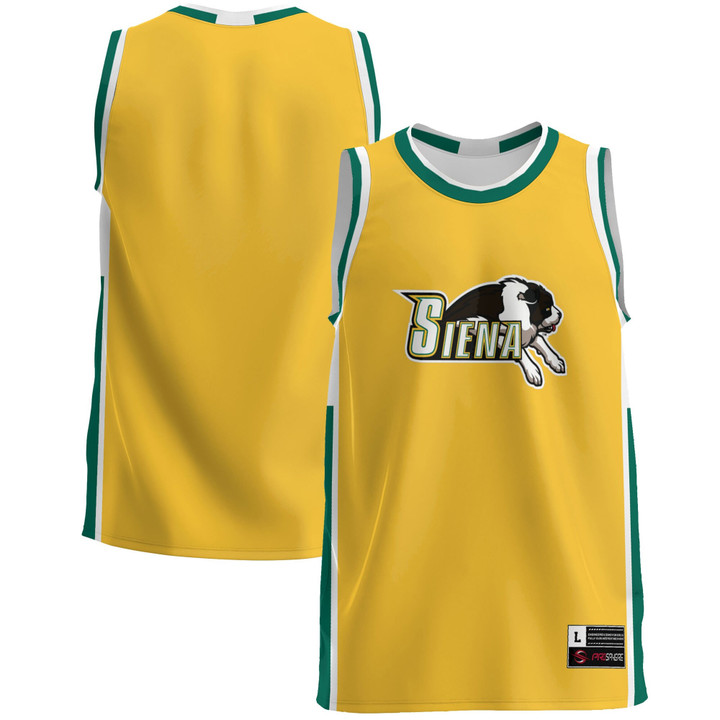 Siena Saints Basketball Jersey - Gold Ncaa