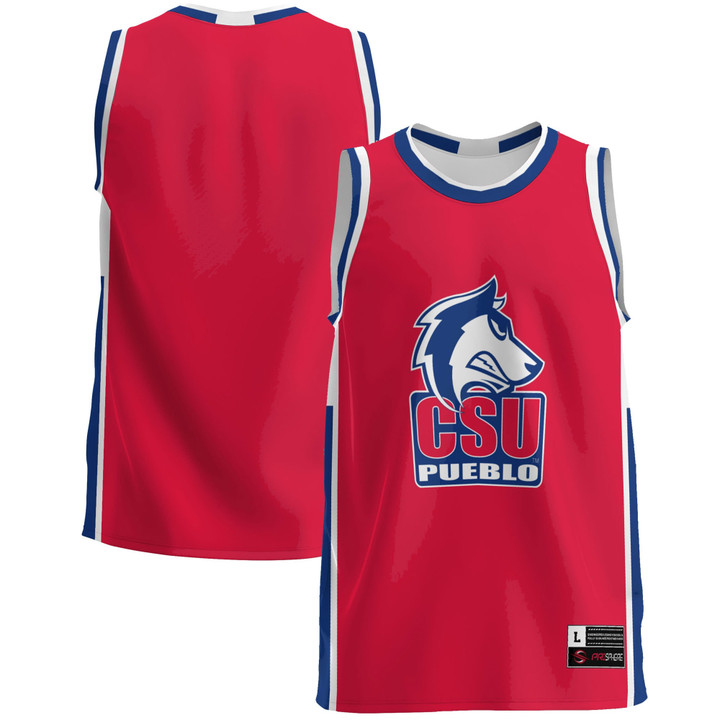 Colorado State Pueblo Thunderwolves Basketball Jersey - Red Ncaa