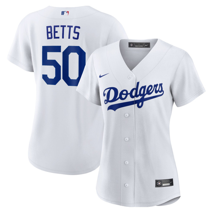 Mookie Betts Los Angeles Dodgers Nike Women's Home Replica Player Jersey - White Mlb