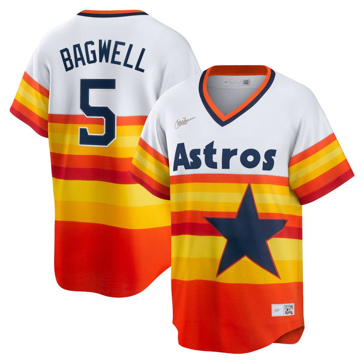Jeff Bagwell Houston Astros Nike Home Cooperstown Collection Player Jersey - White Mlb