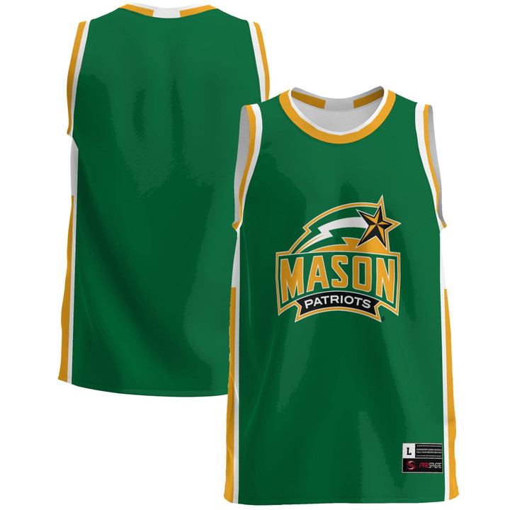 George Mason Patriots Basketball Jersey - Green Ncaa