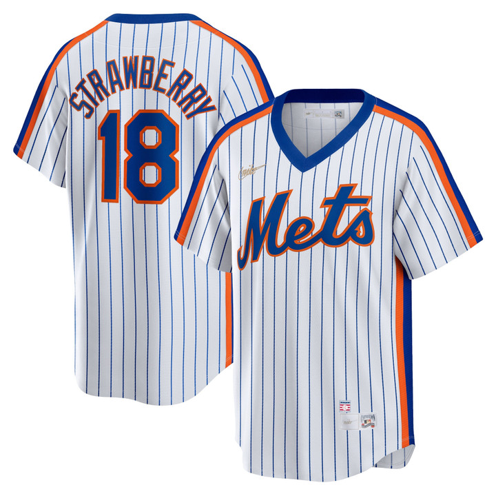 Darryl Strawberry New York Mets Nike Home Cooperstown Collection Player Jersey - White Mlb