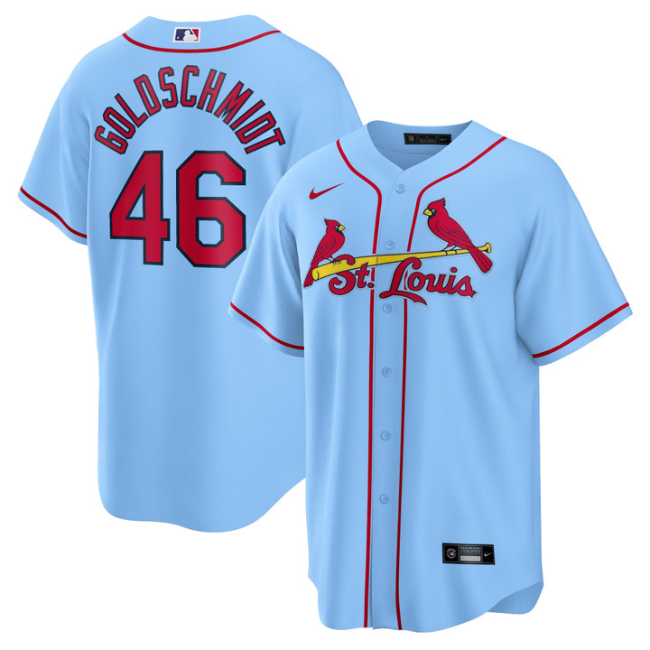 Paul Goldschmidt St Louis Cardinals Nike Alternate Replica Player Name Jersey Light Blue Mlb