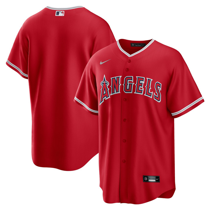 Los Angeles Angels Nike Alternate Replica Team Jersey - Red Mlb