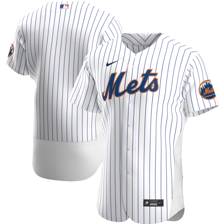 New York Mets Nike Home Authentic Team Jersey - White Mlb