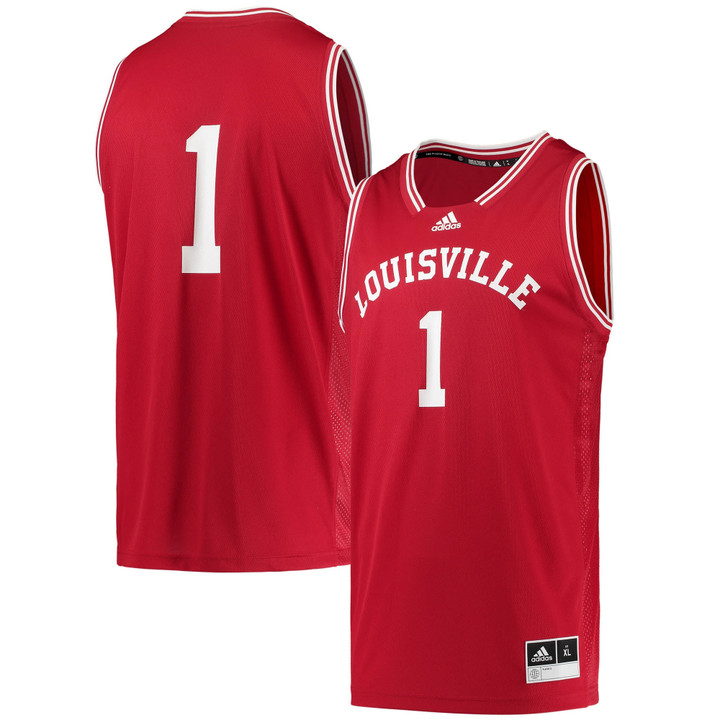 #1 Louisville Cardinals Adidas Reverse Retro Jersey - Red Ncaa