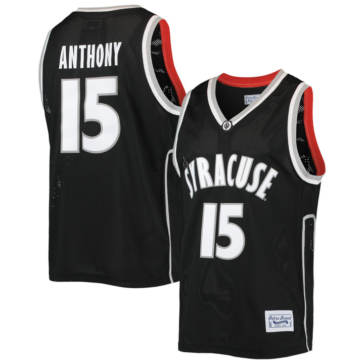 Carmelo Anthony Syracuse Orange Original Retro Brand Alumni Commemorative Replica Basketball Jersey - Black Ncaa