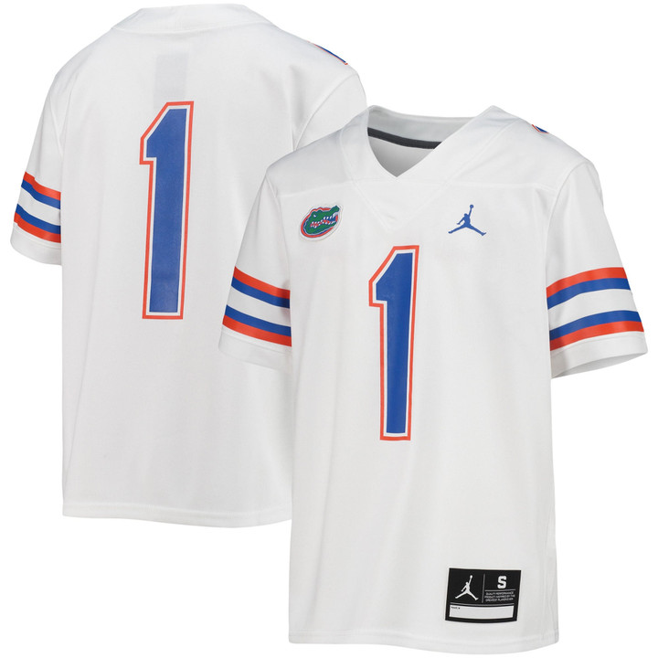 #1 Florida Gators Jordan Brand  Untouchable Football Team Jersey - White Ncaa
