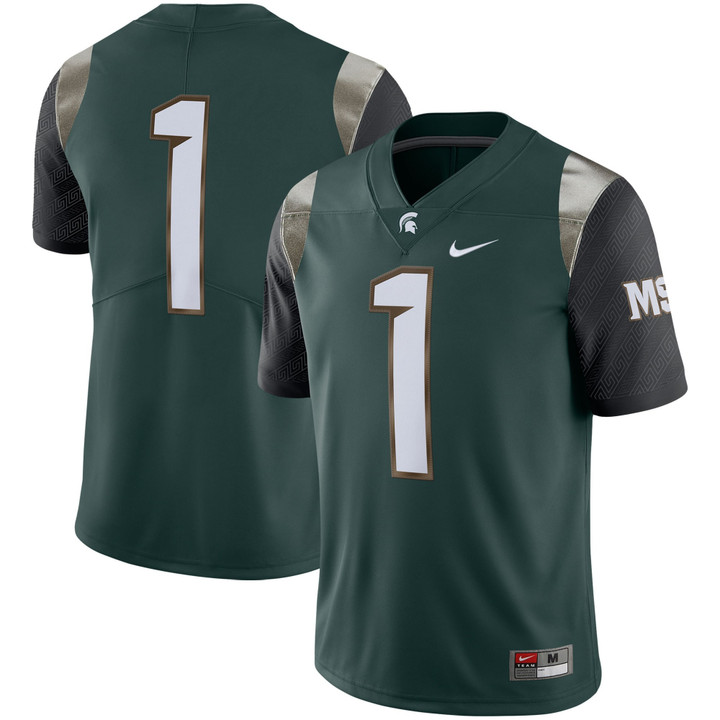 #1 Michigan State Spartans Nike Alternate Limited Jersey - Green Ncaa