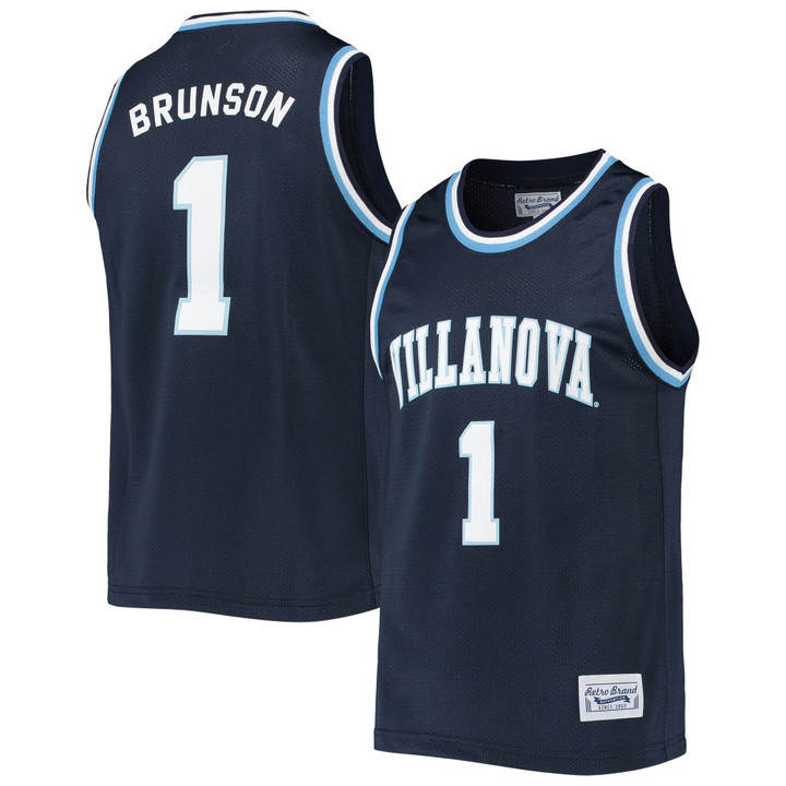 Jalen Brunson Villanova Wildcats Original Retro Brand Alumni Commemorative Classic Basketball Jersey - Navy Ncaa