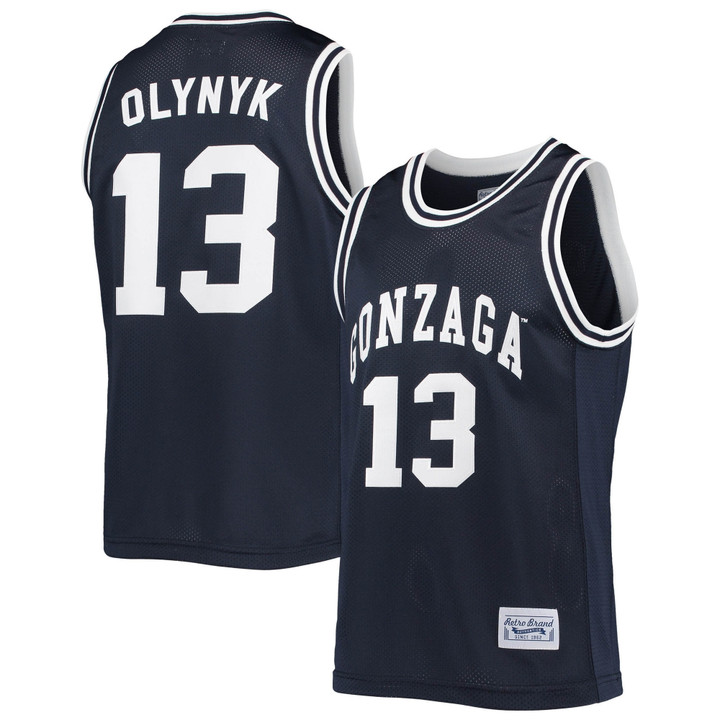 Kelly Olynyk Gonzaga Bulldogs Original Retro Brand Alumni Commemorative Classic Basketball Jersey - Navy Ncaa