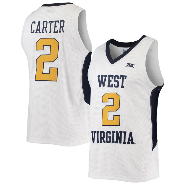 Jevon Carter West Virginia Mountaineers Original Retro Brand Commemorative Classic Basketball Jersey - White Ncaa