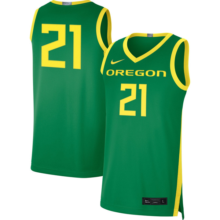 #21 Oregon Ducks Nike Limited Basketball Jersey - Green Ncaa