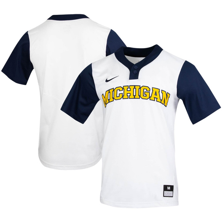 Michigan Wolverines Nike Replica Softball Jersey - White Ncaa