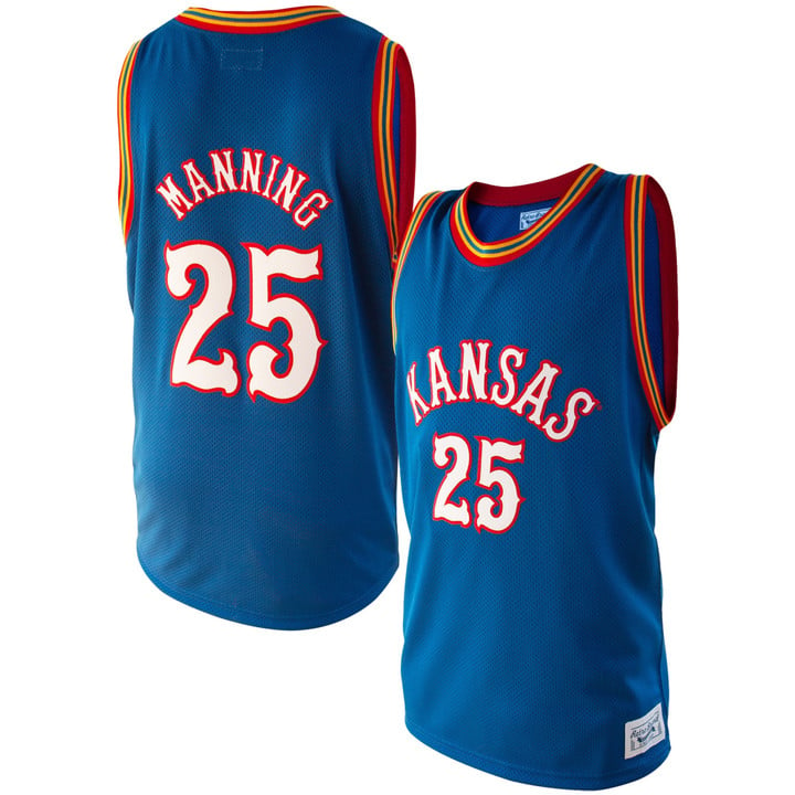 Danny Manning Kansas Jayhawks Original Retro Brand Alumni Basketball Jersey - Royal Ncaa
