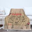 Grandma - Love | Personalized Premium Fleece Blanket