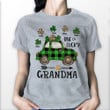 One Lucky Grandma Car With Shamrocks St. Patrick's Day Personalized Shirt For Grandma