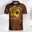 Grandkids Are My Sunshine Sunflower With Hearts Personalized All Over Print Shirt, 3D Shirt For Grandma