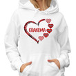 Hoodie & Sweatshirts Valentine Heart Mom Grandma Personalized Hoodie Sweatshirt