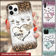 Personalized Blessed To Be Called Grandma Butterfly Heart Leopard Infinity Love Phone case