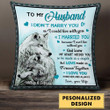 To My Wife/ Husband, I MARRIED YOU Because I Can't Live Without You, Gift For Her, For Him Personalized Pillow
