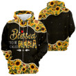 Personalized Blessed To Be Call Nana Sunflower Pattern All Over Print Shirts