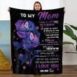 Gift for Mom from Son, Mom Birthday Gifts, Bed Sofa Flannel Blanket, to Mom from Son