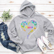 Nana - Grandkids Fill A Space In Your Heart That You Never Knew Was Empty Colorful Butterflies Heart | Personalized Hoodie