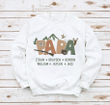 Personalized Hunting Papa And Kids Name Father's Day Sweatshirt