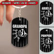 Father's Day Gift Personalized Grandpa with Grandkids Hand to Hands Acrylic Keychain