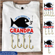 Fishing Grandpa- Dad, We've Hooked On Pawpaw, Father's Day Personalized T-shirt And Hoodie