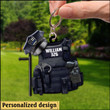 Police Personalized Acrylic Keychain KNV24DEC21XT3 Acrylic Keychain FantasyCustom 4.5x4.5 cm 